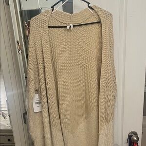 Cream/beige Dress Up Cardigan S/M Brand New